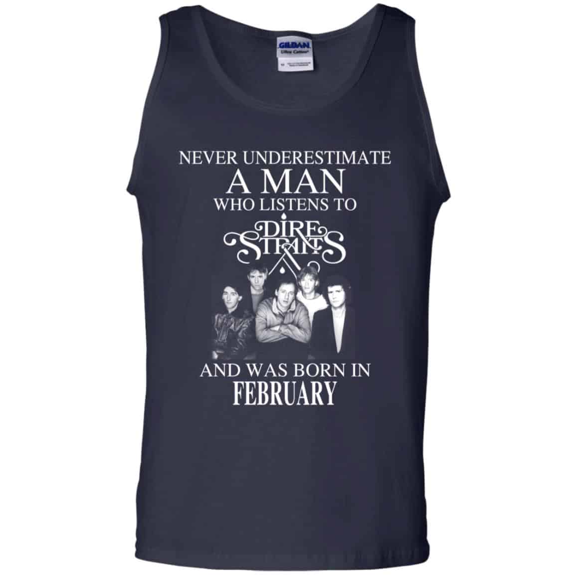 A Man Who Listens To Dire Straits And Was Born In February T-Shirts, Hoodie, Tank