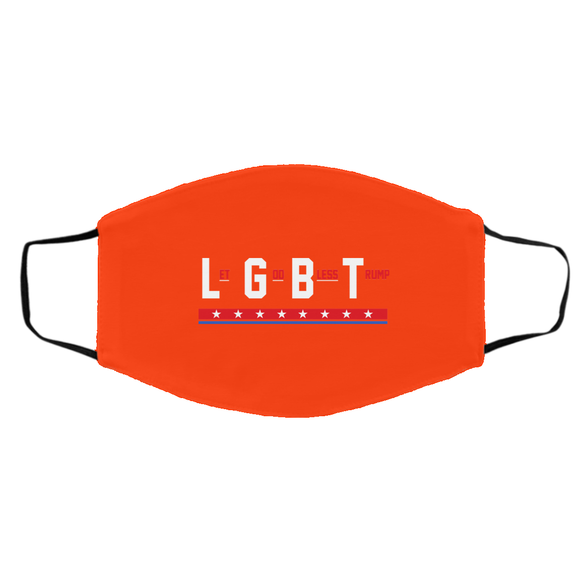 LGBT Let God Bless Trump Face Mask