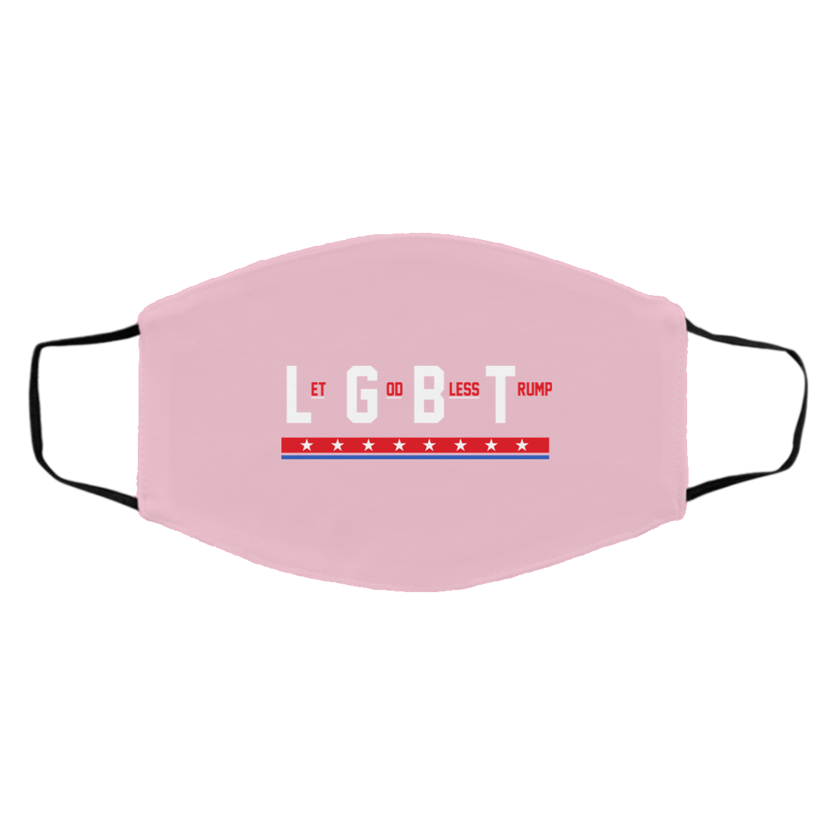 LGBT Let God Bless Trump Face Mask