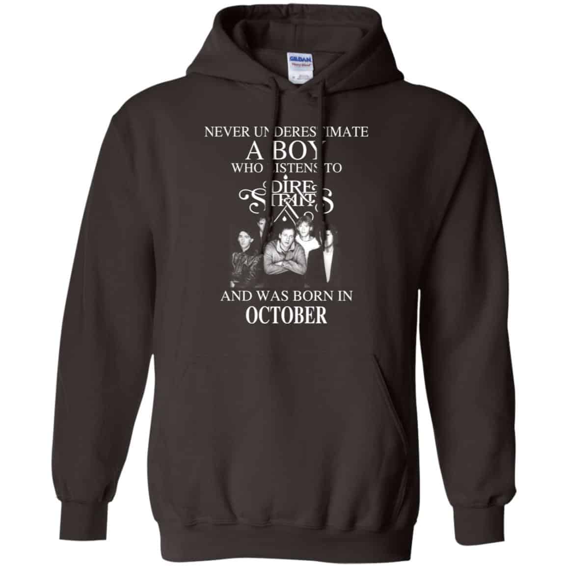 A Boy Who Listens To Dire Straits And Was Born In October T-Shirts, Hoodie, Tank