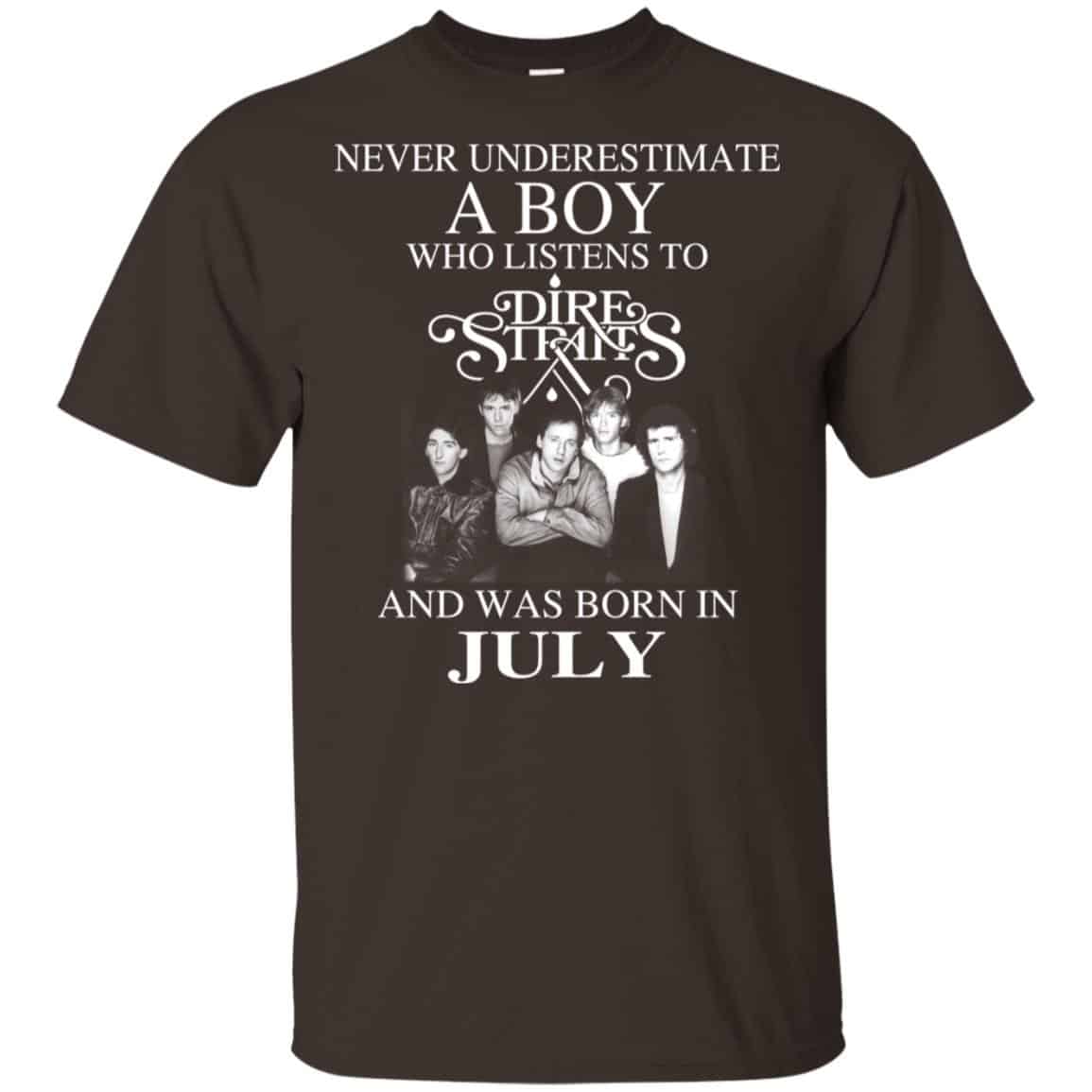 A Boy Who Listens To Dire Straits And Was Born In July T-Shirts, Hoodie, Tank