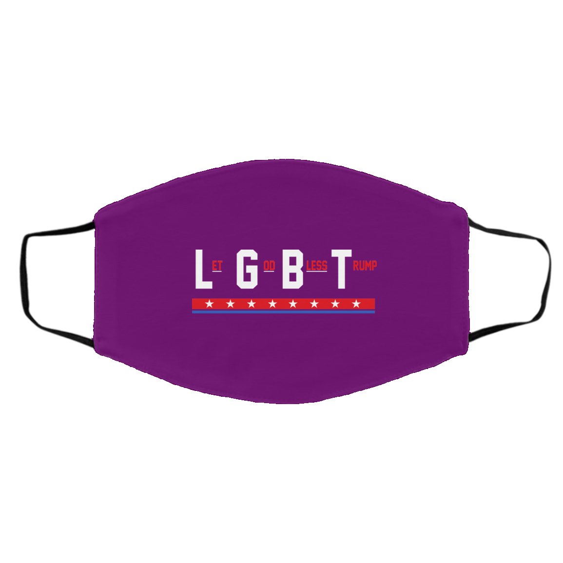 LGBT Let God Bless Trump Face Mask