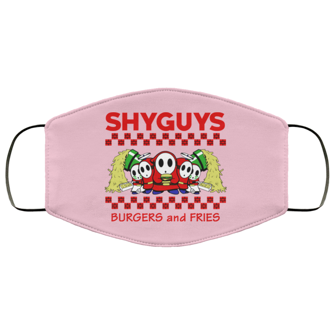 Shyguys Burgers And Fries Face Mask