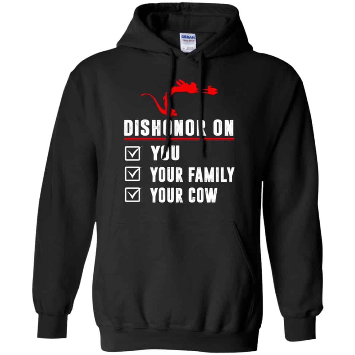 Dishonor On Your Family You Your Cow Mulan Mushu Shirt, Hoodie, Tank