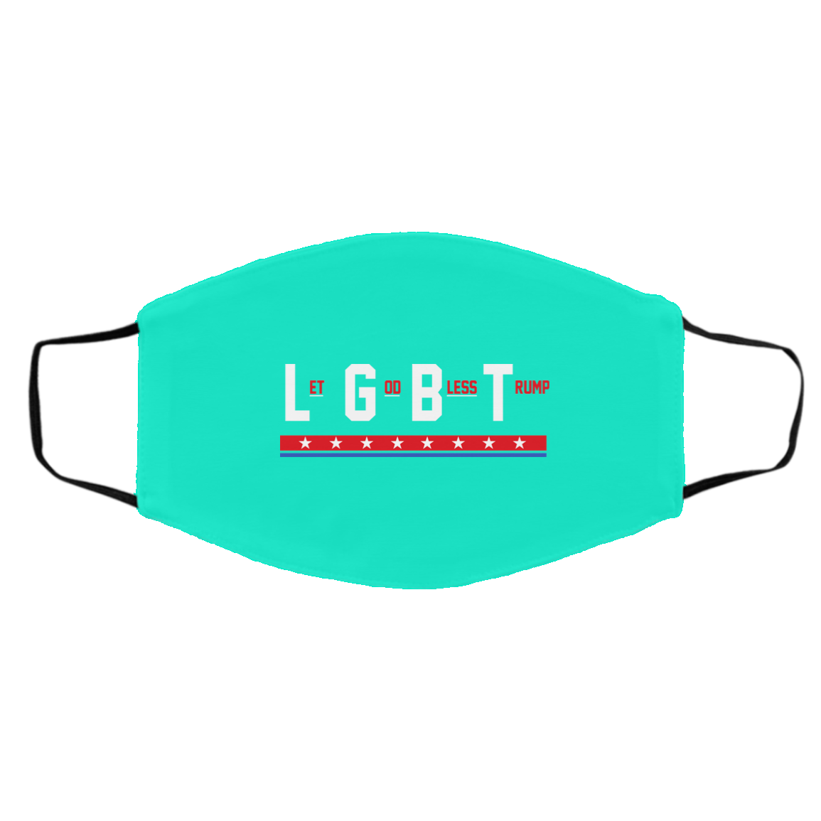 LGBT Let God Bless Trump Face Mask