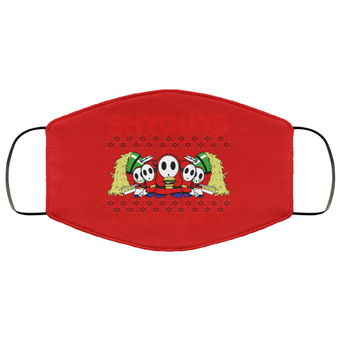 Shyguys Burgers And Fries Face Mask