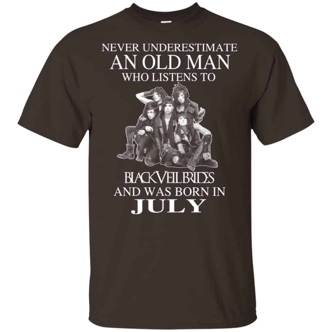 An Old Man Who Listens To Black Veil Brides And Was Born In July T-Shirts, Hoodie, Tank