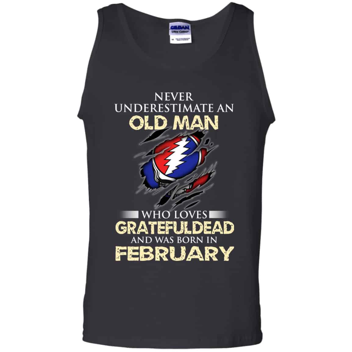 An Old Man Who Loves Grateful Dead And Was Born In February Shirt, Hoodie, Tank
