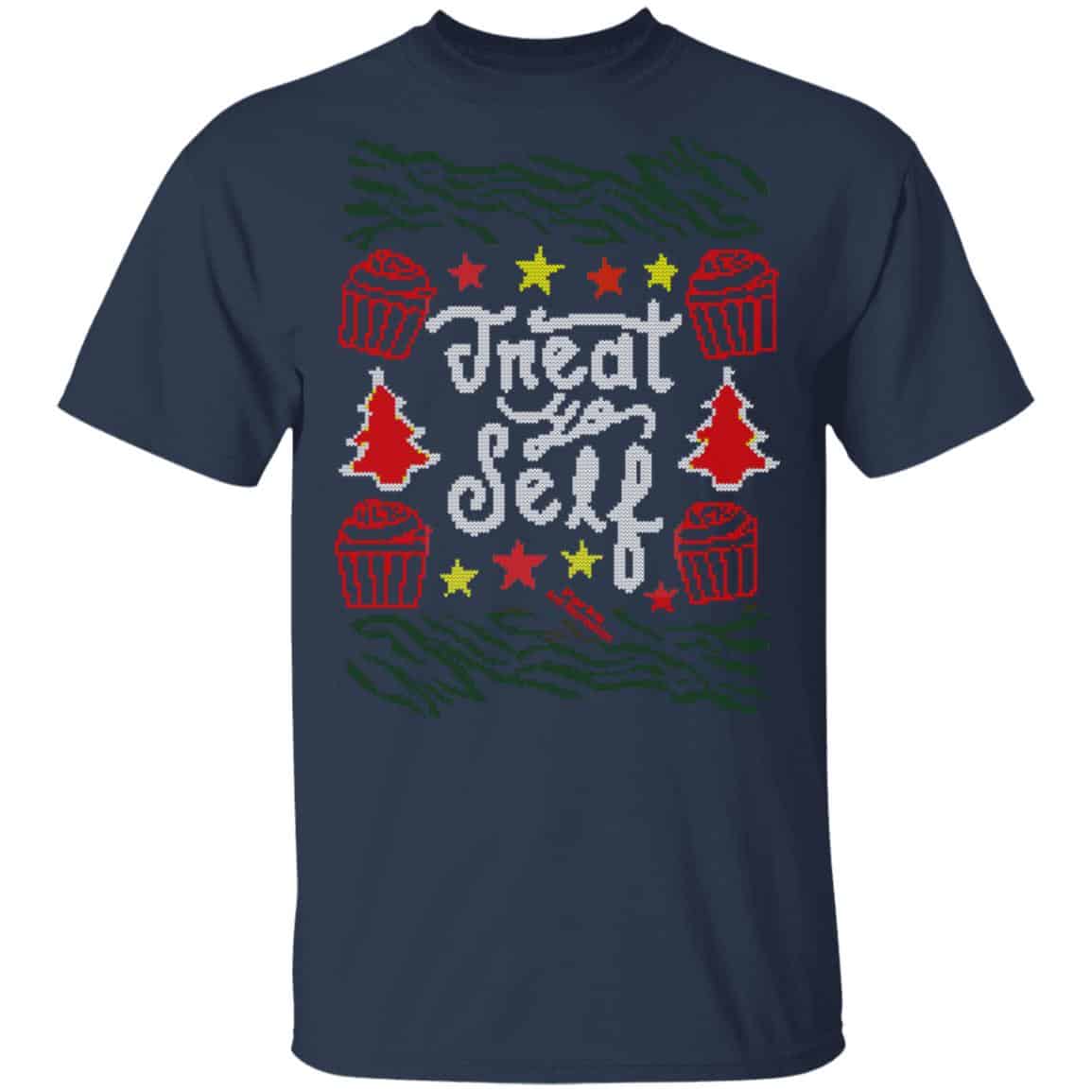 Parks and Recreation Treat Yo Self Ugly Christmas Sweatshirt Shirt, Hoodie