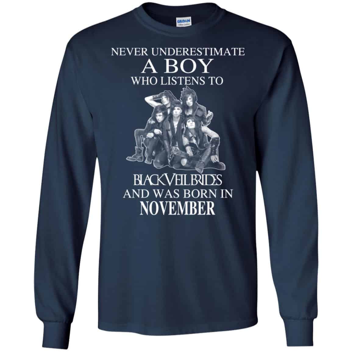 A Boy Who Listens To Black Veil Brides And Was Born In November T-Shirts, Hoodie, Tank