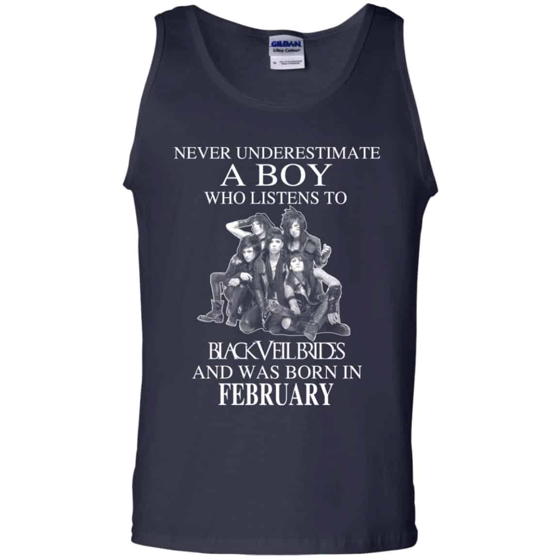 A Boy Who Listens To Black Veil Brides And Was Born In February T-Shirts, Hoodie, Tank