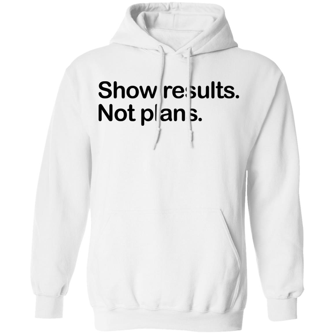 Show Results Not Plans Shirt, Hoodie, Tank