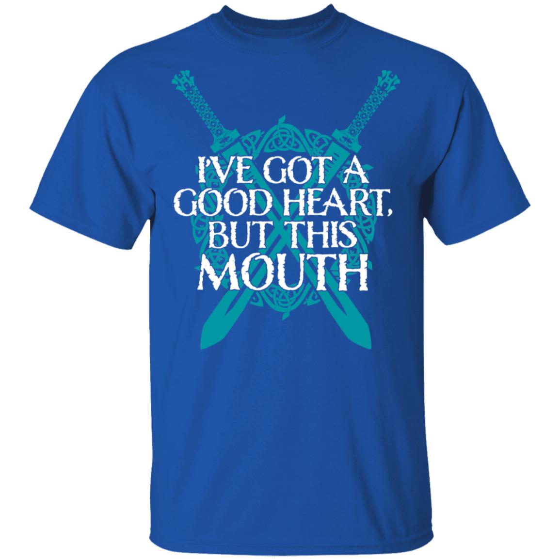 I’ve Got A Good Heart But This Mouth Shield Maiden Viking Shirt, Hoodie, Tank
