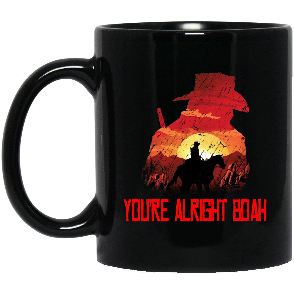 You’re Alright Boah RDR2 Style Gaming Mug