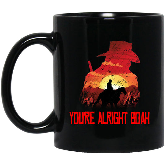 You’re Alright Boah RDR2 Style Gaming Mug