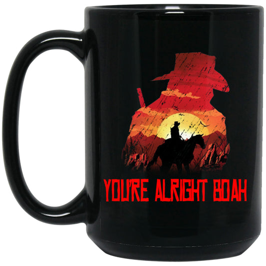 You’re Alright Boah RDR2 Style Gaming Mug