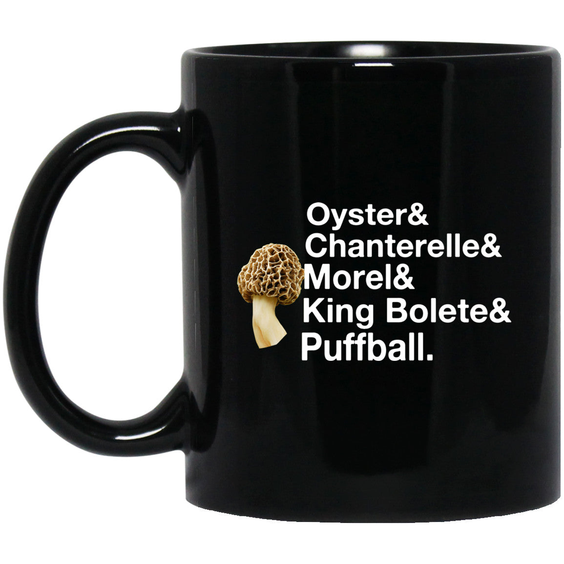 The Mushroom Forager Oyster & Chanterelle & Morel & King Bolete & Puffball Mug