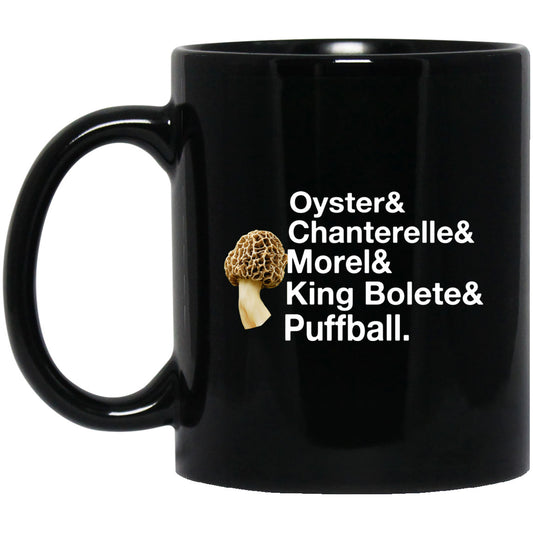 The Mushroom Forager Oyster & Chanterelle & Morel & King Bolete & Puffball Mug