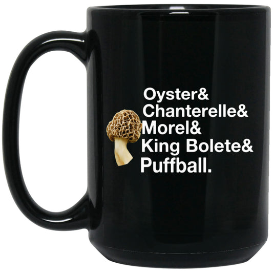 The Mushroom Forager Oyster & Chanterelle & Morel & King Bolete & Puffball Mug