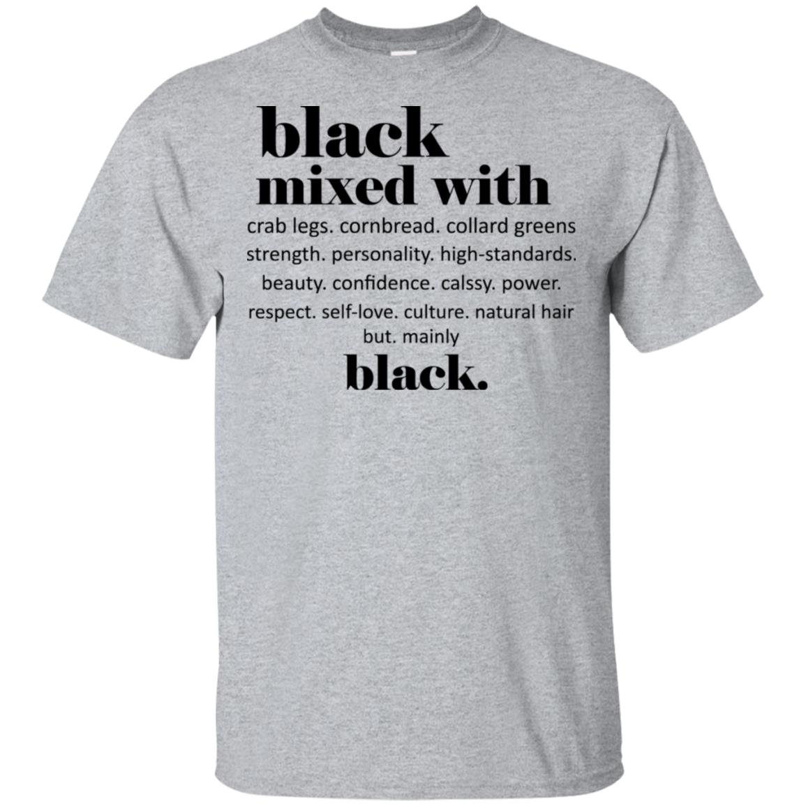Black Mixed With Crab Legs Cornbread Collard Greens Strength T-Shirts, Hoodie, Tank