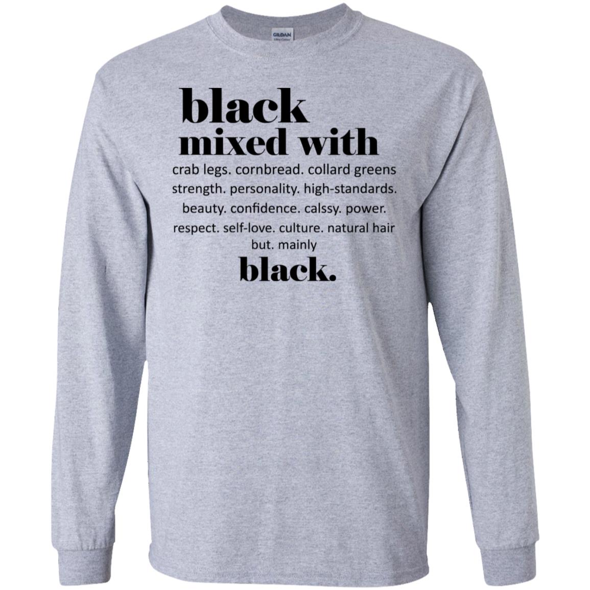 Black Mixed With Crab Legs Cornbread Collard Greens Strength T-Shirts, Hoodie, Tank