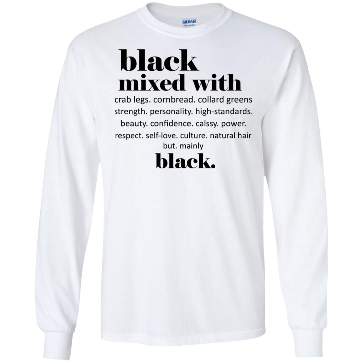 Black Mixed With Crab Legs Cornbread Collard Greens Strength T-Shirts, Hoodie, Tank
