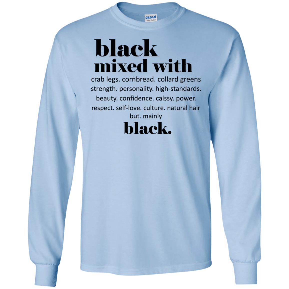 Black Mixed With Crab Legs Cornbread Collard Greens Strength T-Shirts, Hoodie, Tank