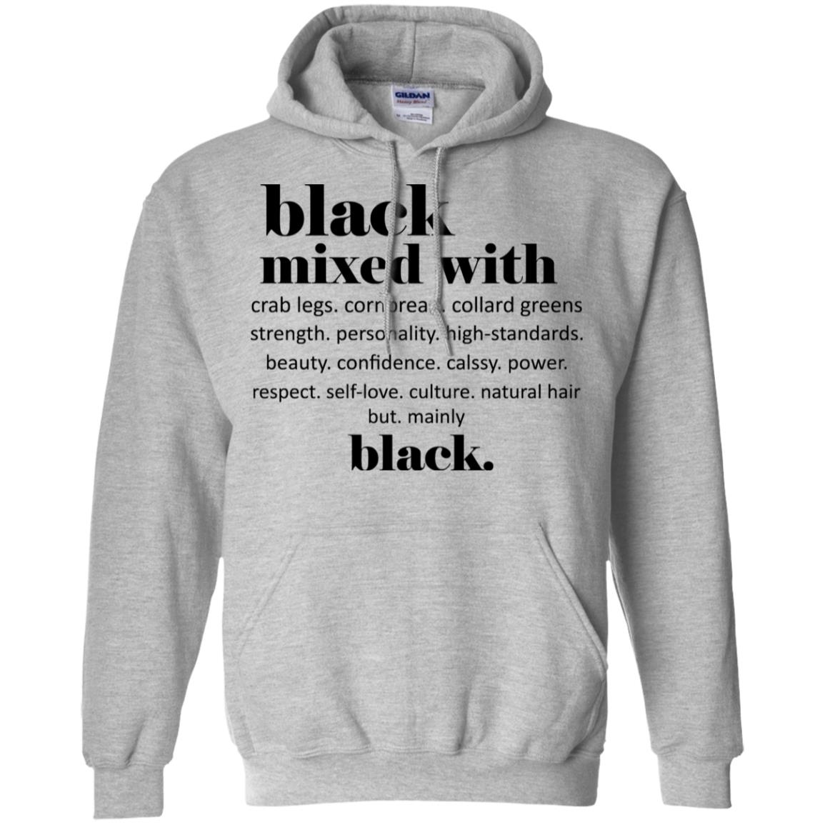 Black Mixed With Crab Legs Cornbread Collard Greens Strength T-Shirts, Hoodie, Tank