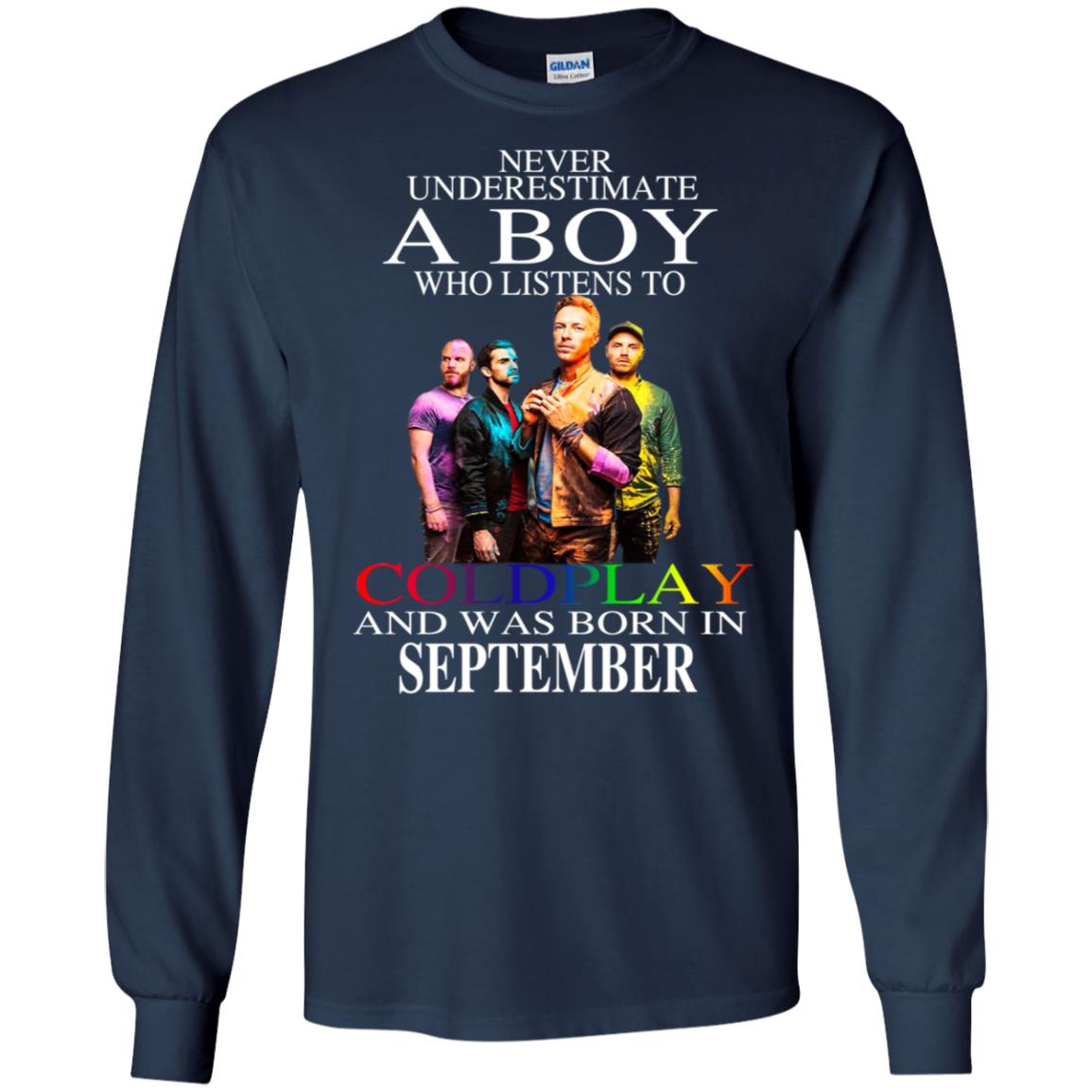 A Boy Who Listens To Coldplay And Was Born In September T-Shirts, Hoodie, Tank