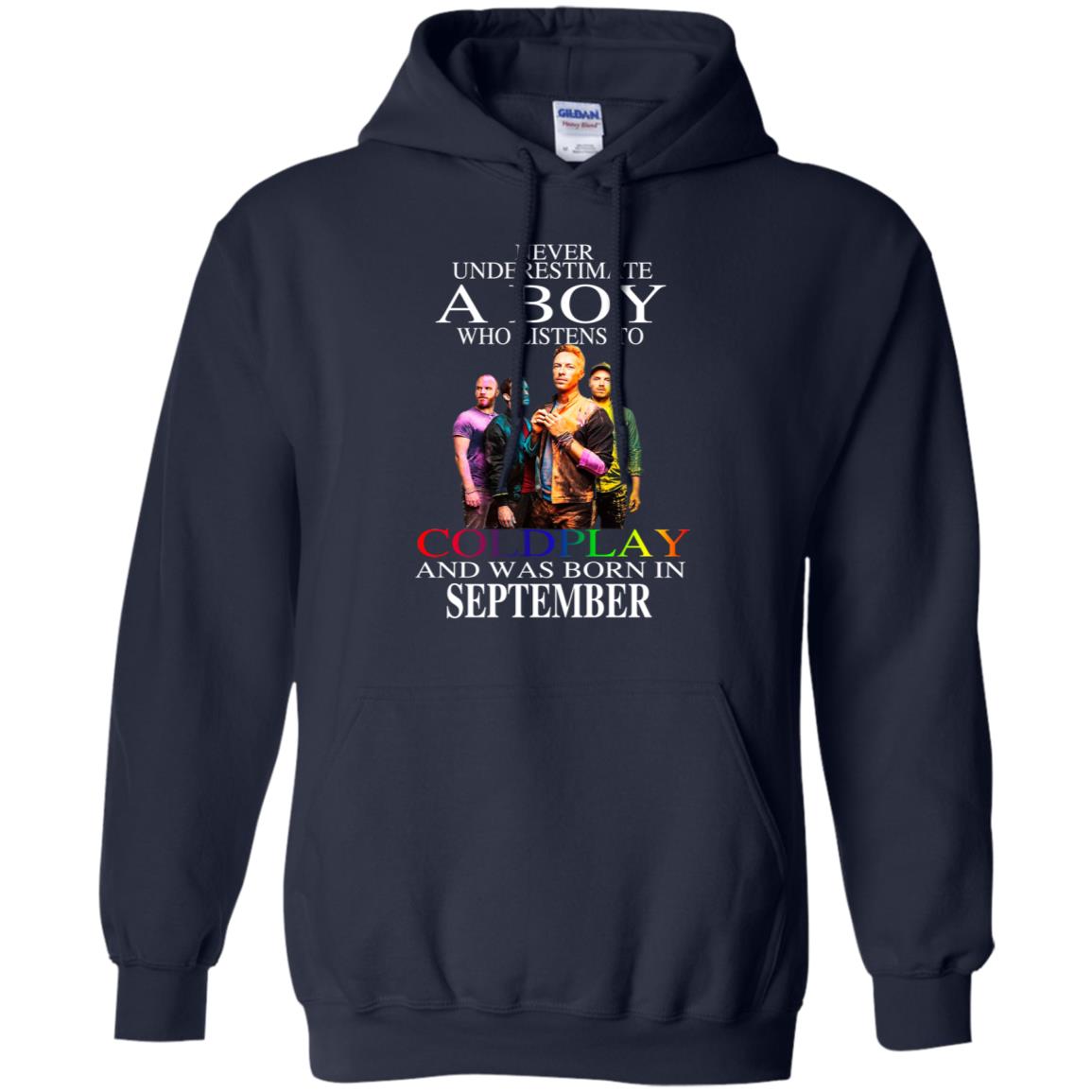A Boy Who Listens To Coldplay And Was Born In September T-Shirts, Hoodie, Tank
