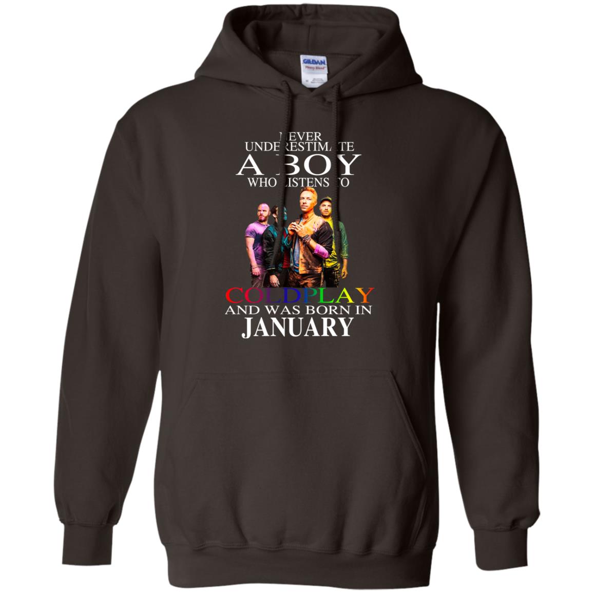 A Boy Who Listens To Coldplay And Was Born In January T-Shirts, Hoodie, Tank