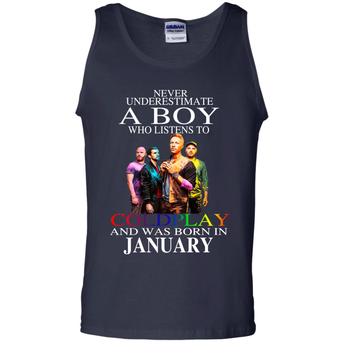 A Boy Who Listens To Coldplay And Was Born In January T-Shirts, Hoodie, Tank