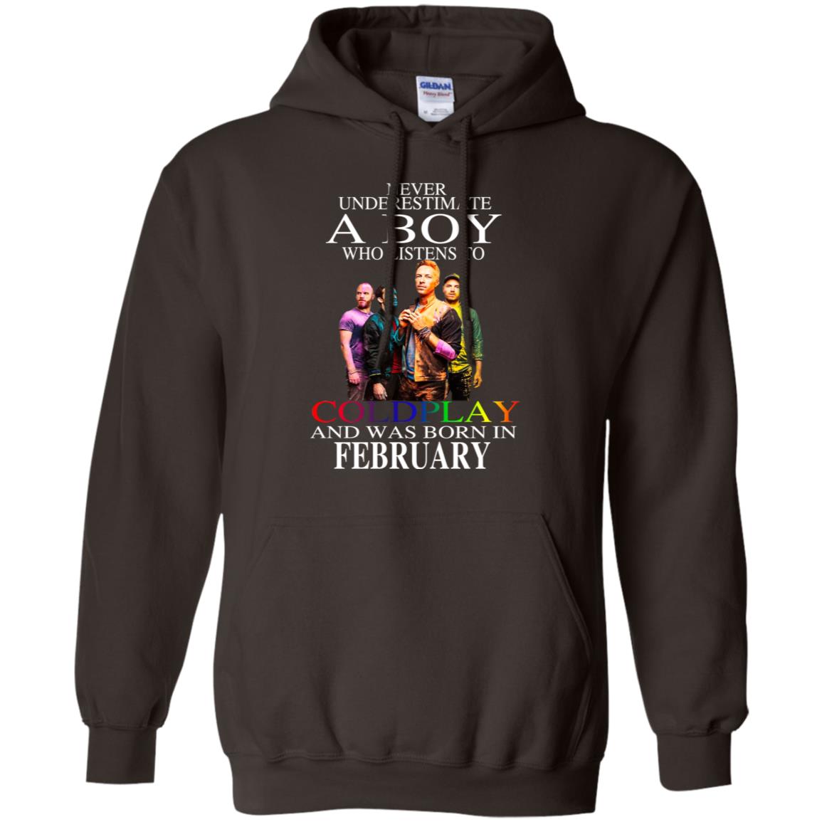 A Boy Who Listens To Coldplay And Was Born In February T-Shirts, Hoodie, Tank