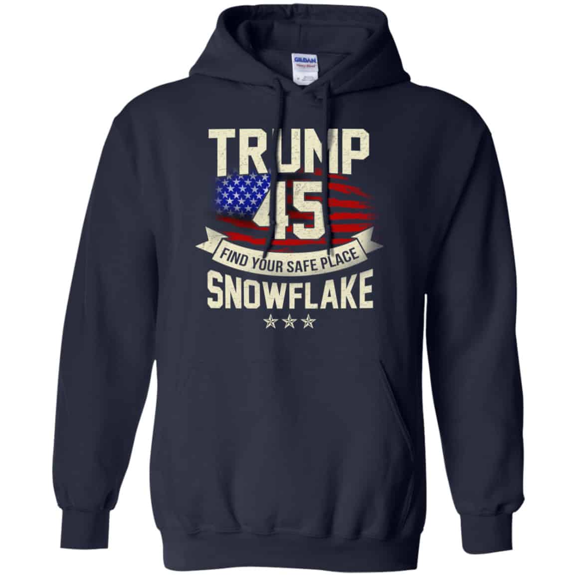 Donald Trump 45 Find Your Safe Place Snowflake Shirt, Hoodie, Tank
