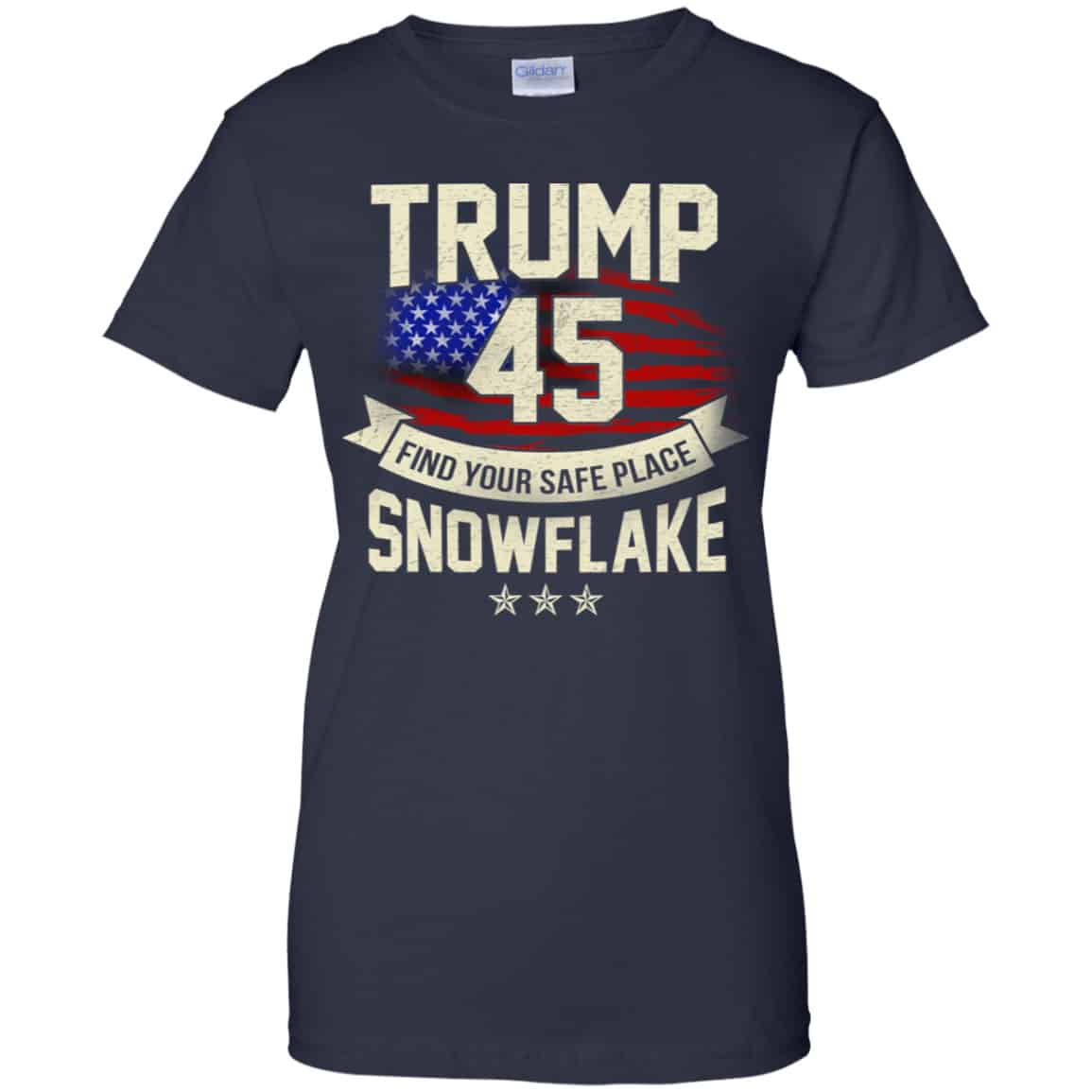 Donald Trump 45 Find Your Safe Place Snowflake Shirt, Hoodie, Tank