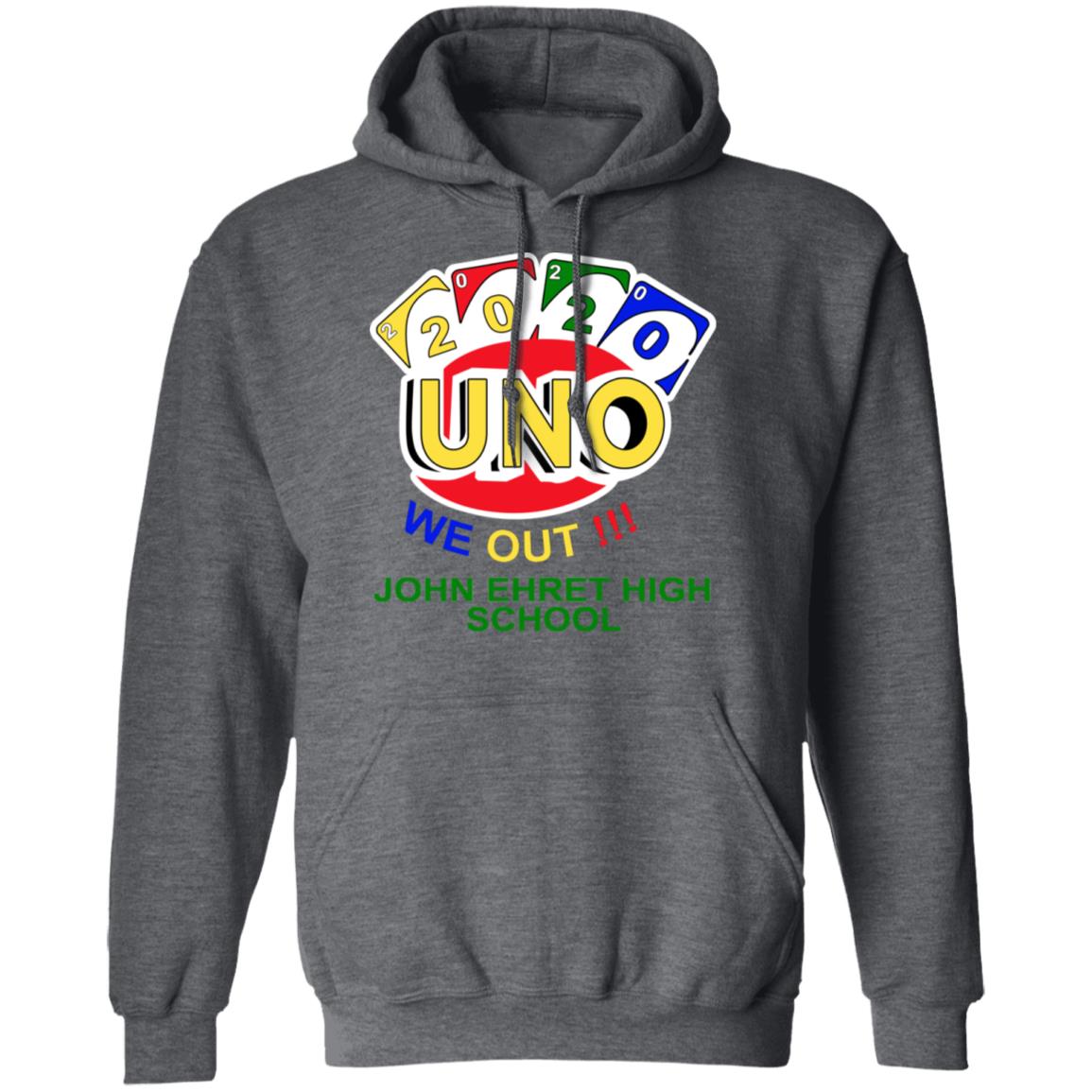 John Ehret High School 2020 Uno We Out High School Graduation Parody Shirt, Hoodie, Tank