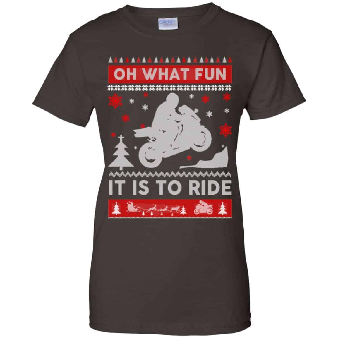 Motorbike Sweater Christmas Oh What Fun It Is To Ride T-Shirts, Hoodie, Sweater