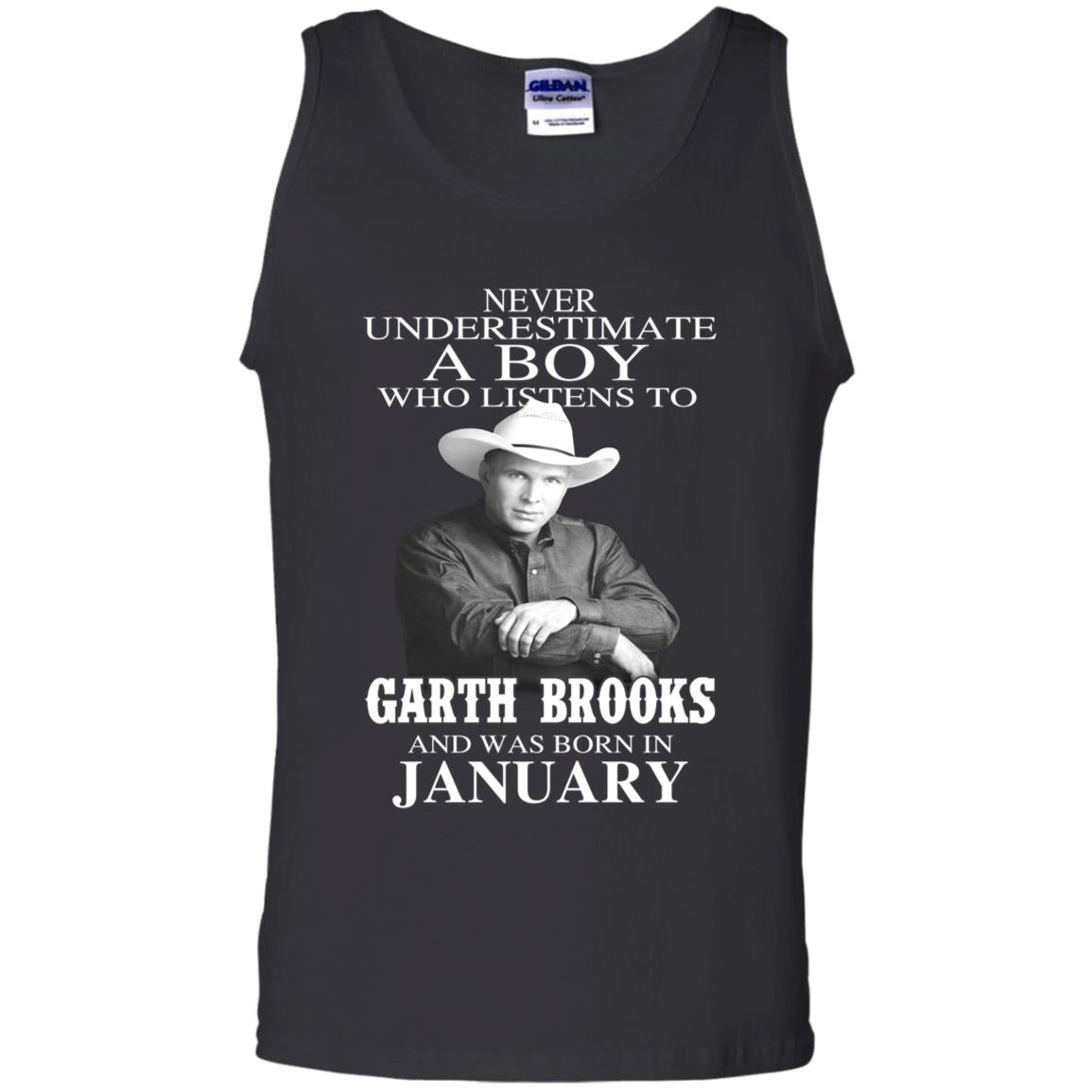 A Boy Who Listens To Garth Brooks And Was Born In January T-Shirts, Hoodie, Tank