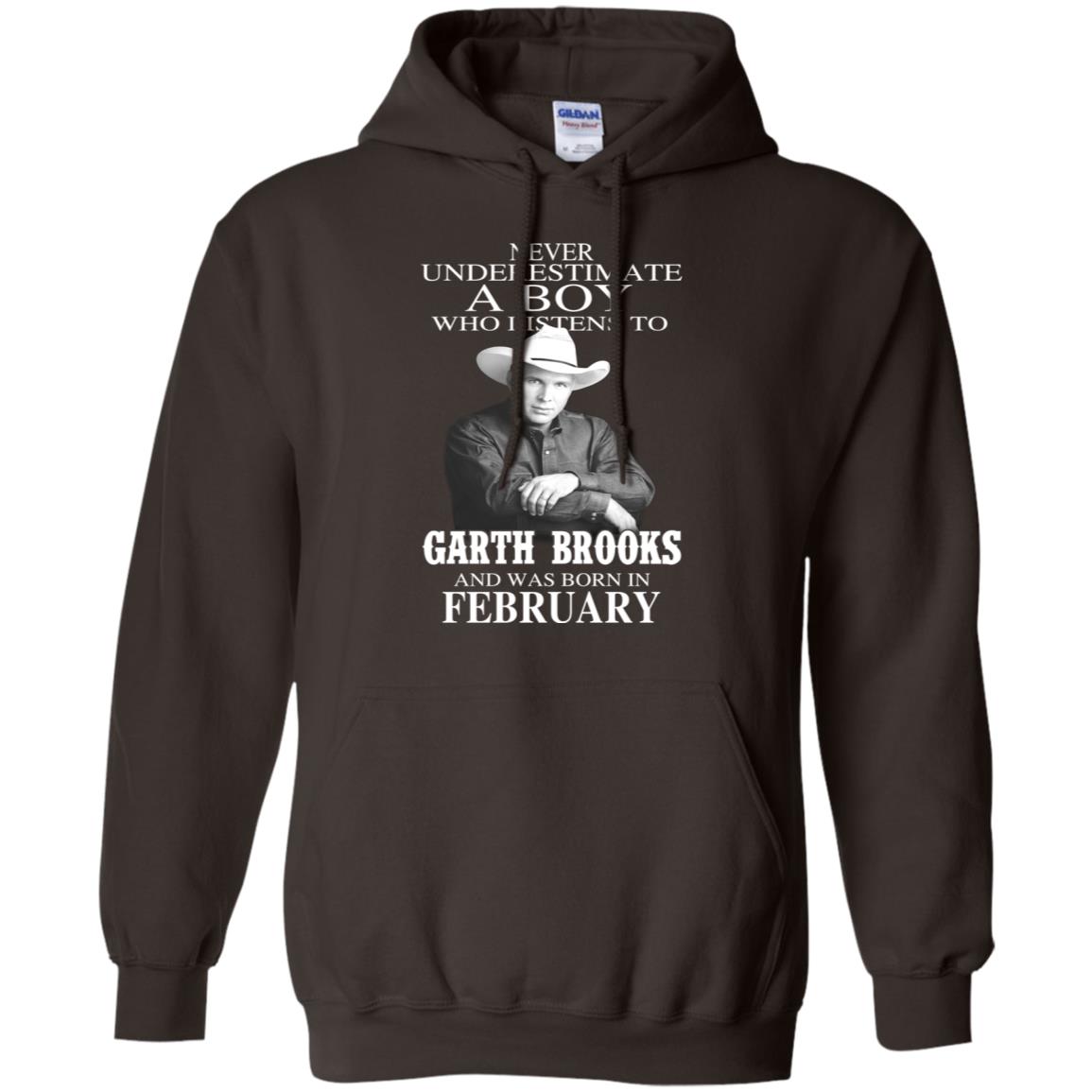 A Boy Who Listens To Garth Brooks And Was Born In February T-Shirts, Hoodie, Tank