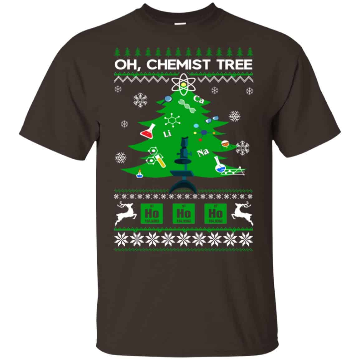 Oh Chemist Tree Ugly Christmas Sweater, T-Shirts, Hoodie
