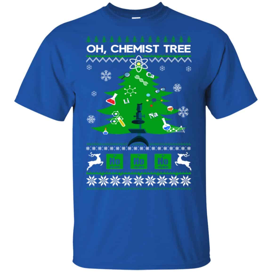 Oh Chemist Tree Ugly Christmas Sweater, T-Shirts, Hoodie