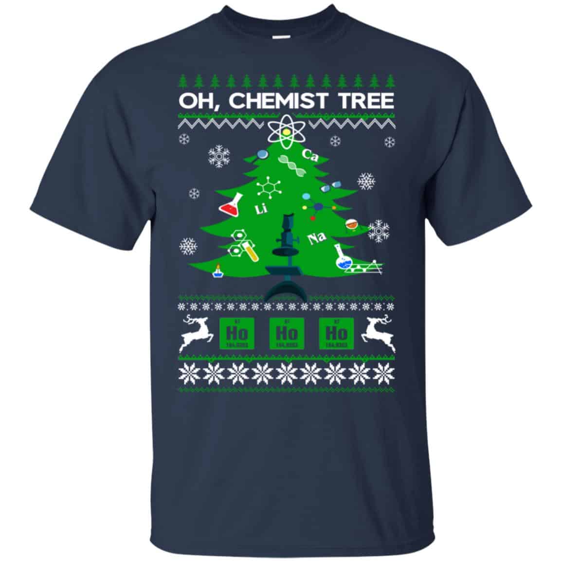 Oh Chemist Tree Ugly Christmas Sweater, T-Shirts, Hoodie