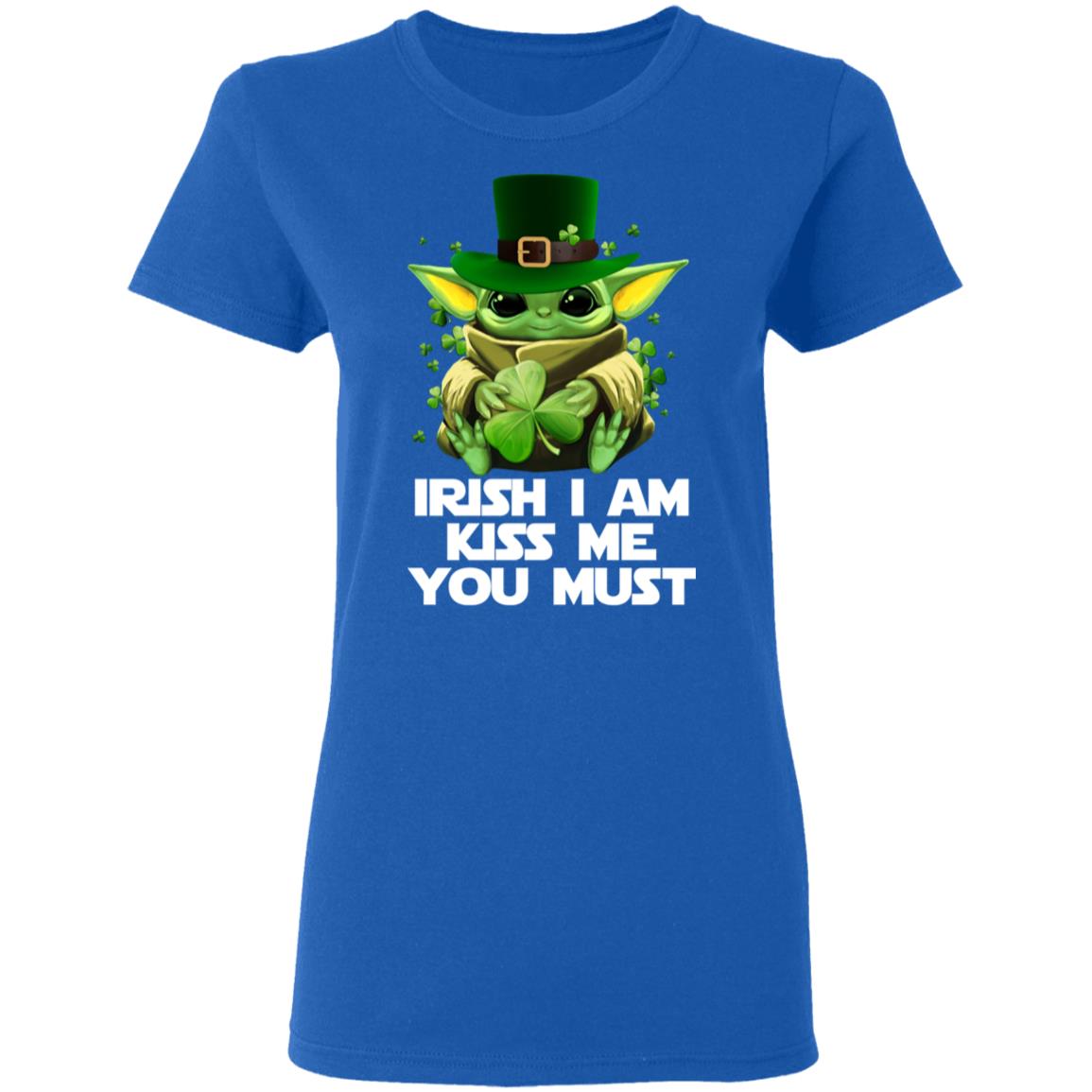 Irish I Am Kiss Me You Must Baby Yoda Shirt, Hoodie, Tank