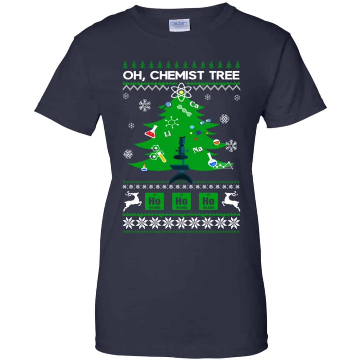 Oh Chemist Tree Ugly Christmas Sweater, T-Shirts, Hoodie