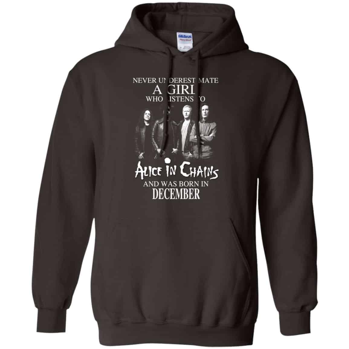 A Girl Who Listens To Alice In Chains And Was Born In December T-Shirts, Hoodie, Tank
