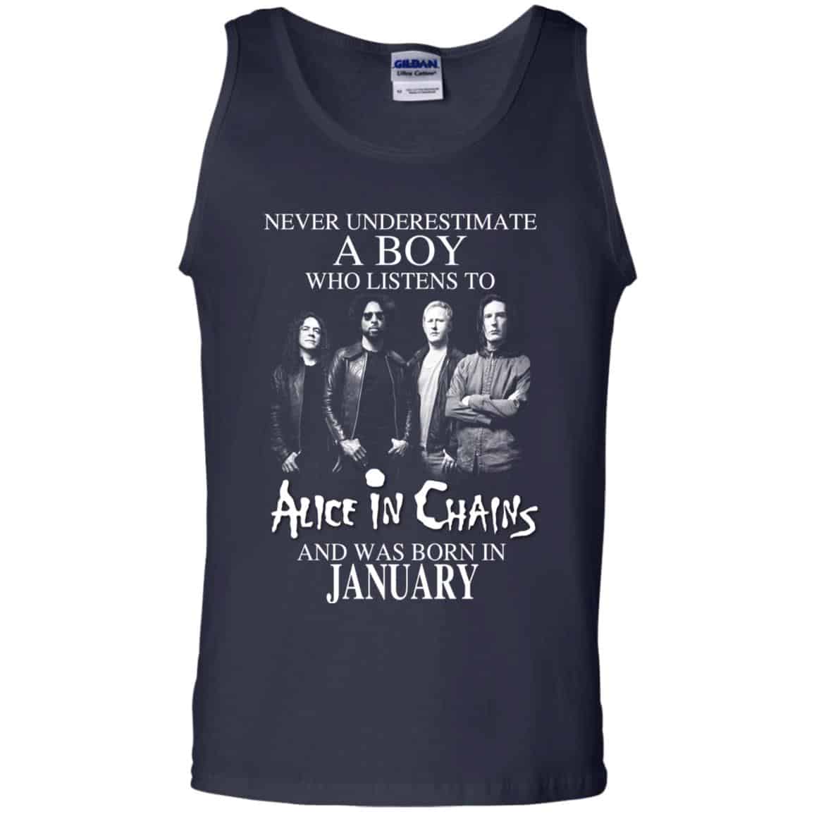 A Boy Who Listens To Alice In Chains And Was Born In January T-Shirts, Hoodie, Tank