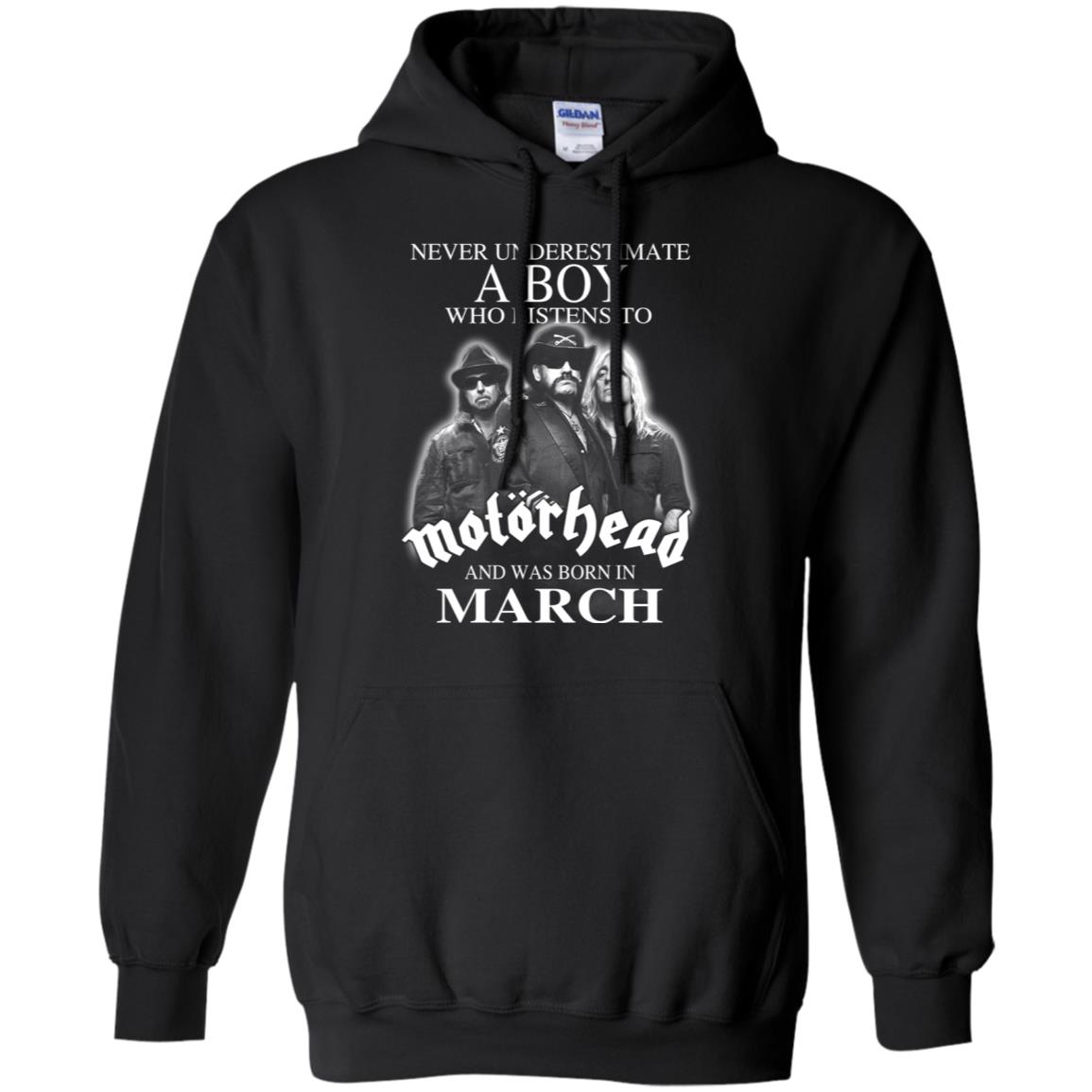 A Boy Who Listens To Motorhead And Was Born In March T-Shirts, Hoodie, Tank