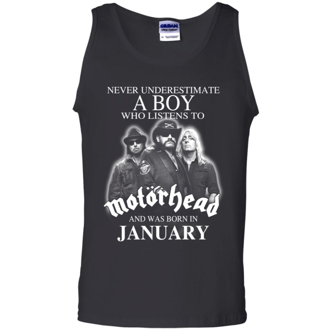 A Boy Who Listens To Motorhead And Was Born In January T-Shirts, Hoodie, Tank