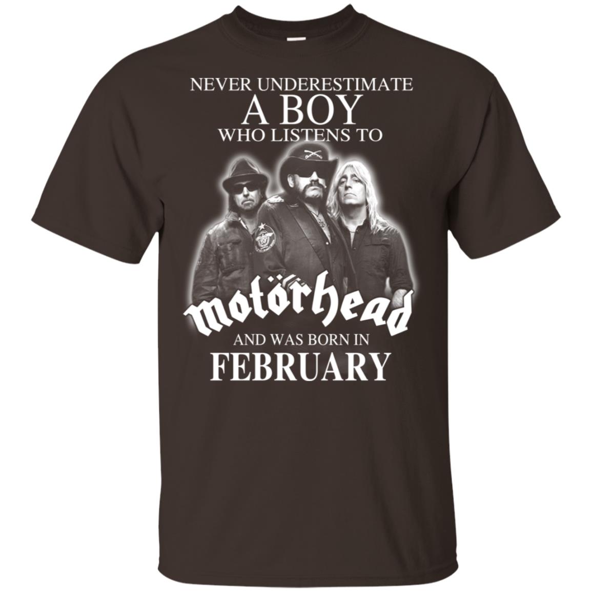A Boy Who Listens To Motorhead And Was Born In February T-Shirts, Hoodie, Tank