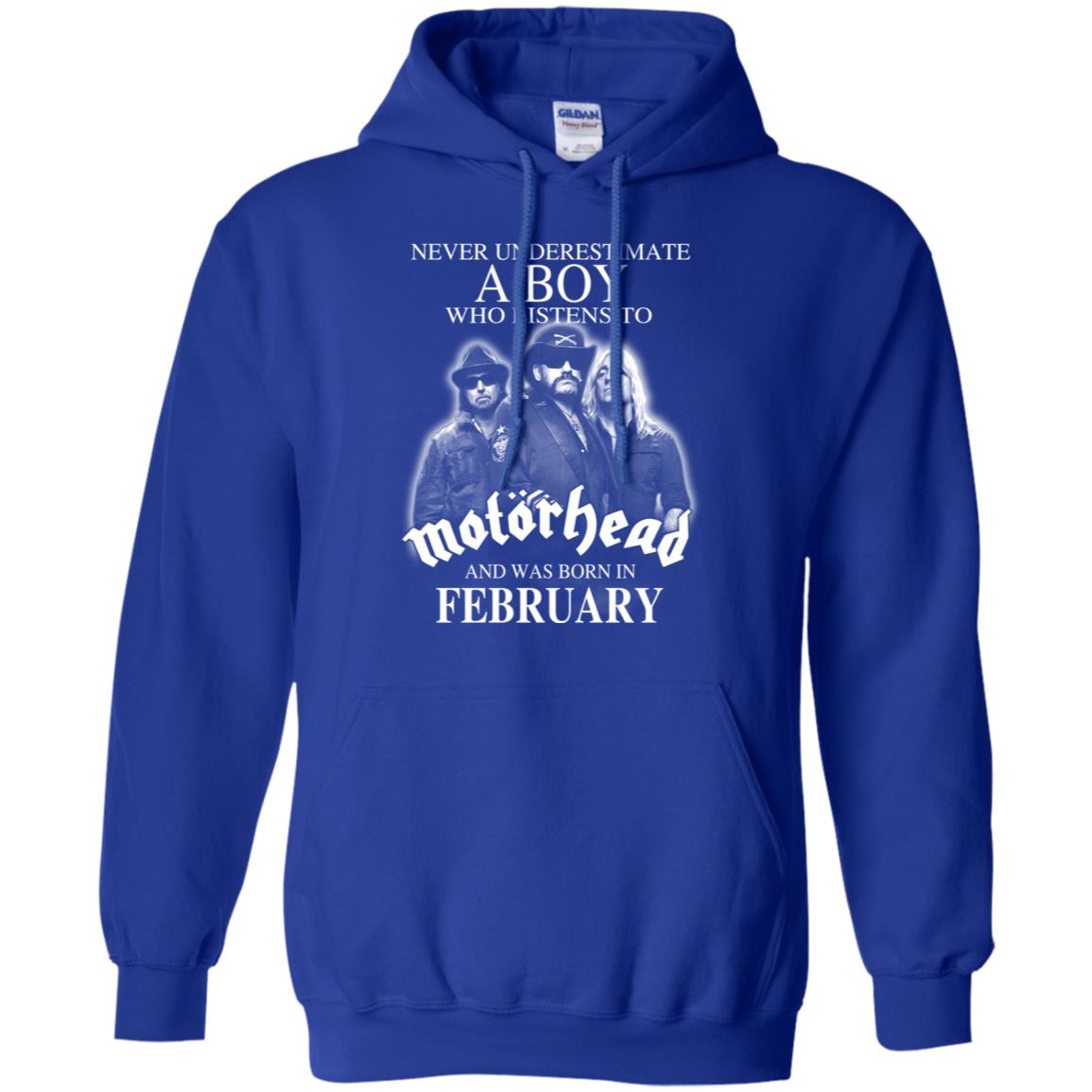 A Boy Who Listens To Motorhead And Was Born In February T-Shirts, Hoodie, Tank